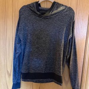 Dark heather Mondetta brand lightweight athletic hoodie size M.